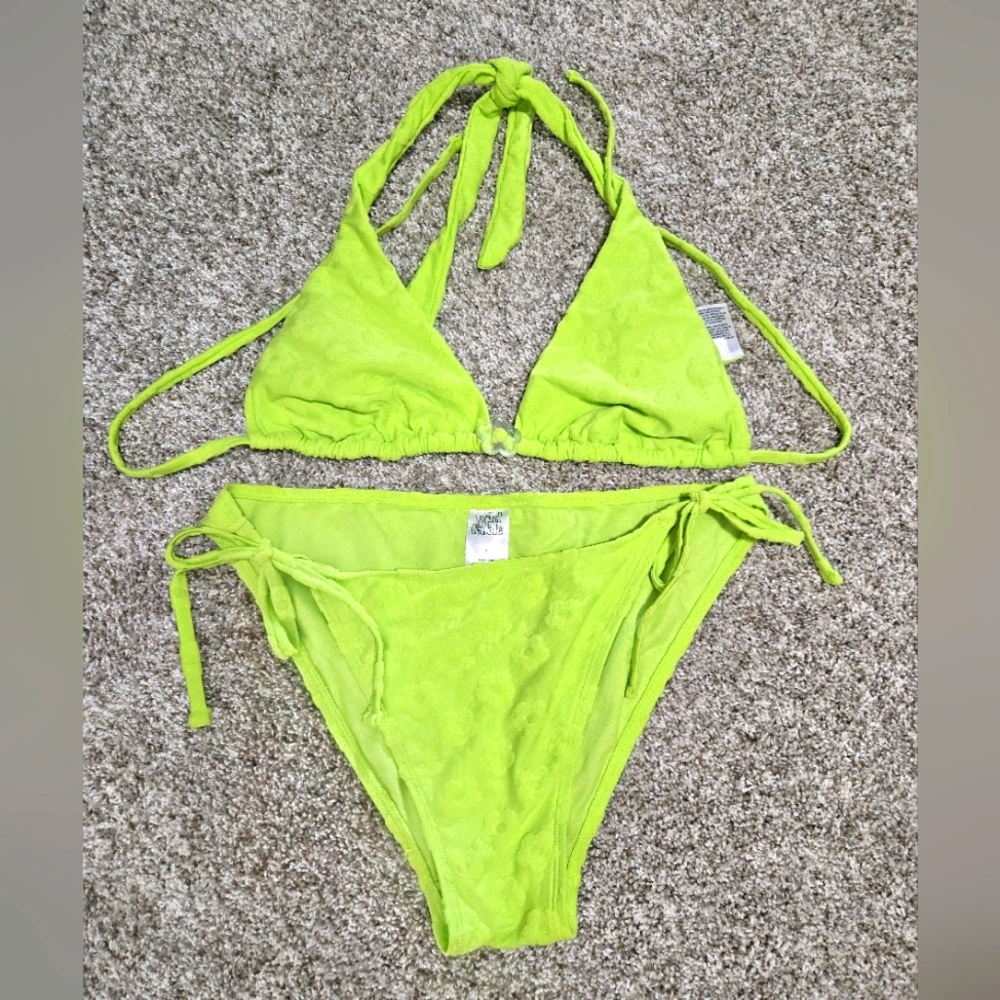 Wild Fable Vibrant Green Bikini Set